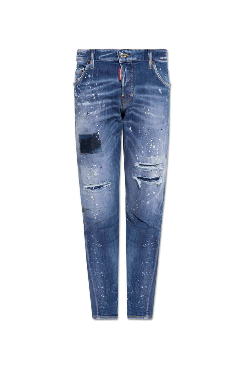 Blue 'Sexy Twist' Dsquared2 - IetpShops KR - chemise en jean grise 